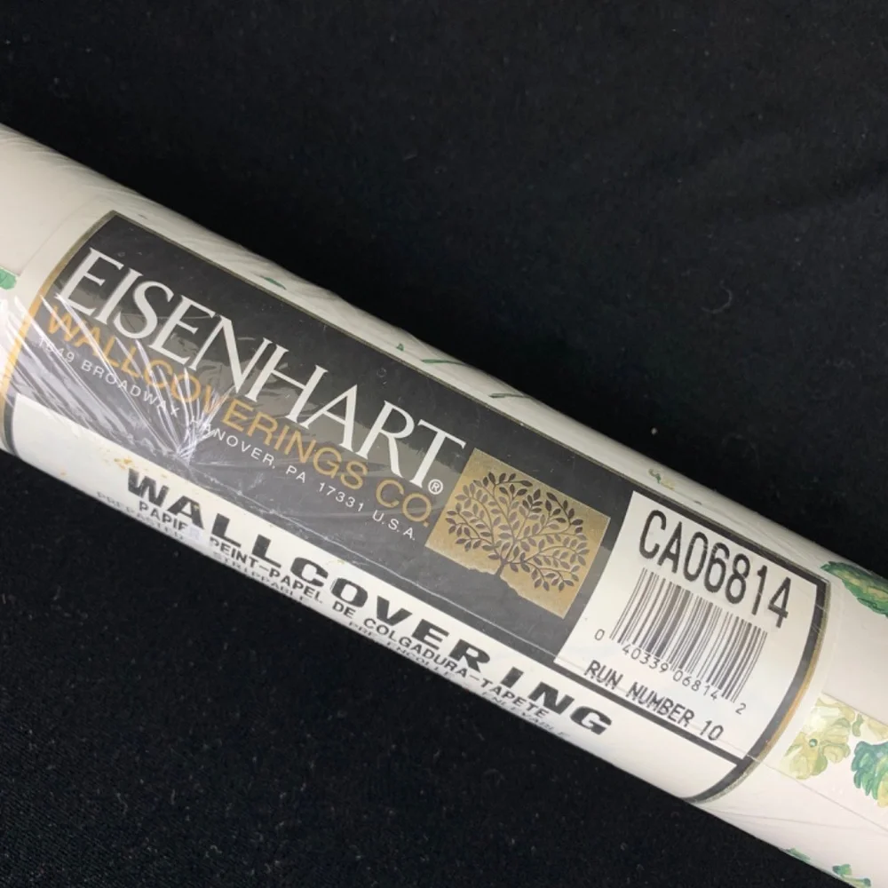 New Eisenhart Wall Covering Paper Sm Green Hydrangeas PrePasted 33 feet Roll
